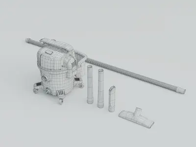 DeWalt Vacuum Cleaner 9 Gallon   3D model