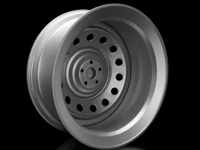 3D model rim wheel pickup truck 3D model