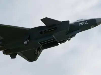 Chengdu J 20 Mighty Dragon Free 3D model