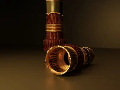 3D Arm-Guard Low-poly 3D model