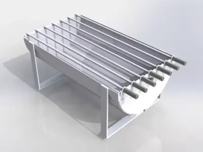 Grill metal rack 3D model