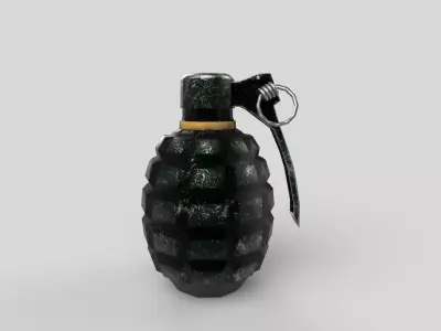 Grenade Low-poly 3D model 8