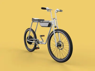 COOL ECOBIKE EBIKE ELECTRIC BICYCLE UNIQUE EV 3D model