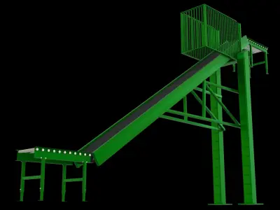 Conveyor Belt Rack 3D model