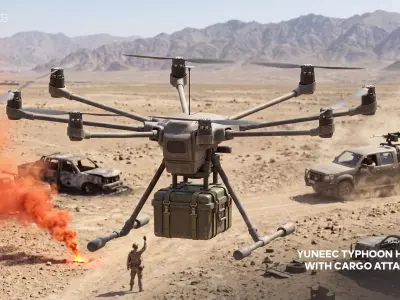 Yuneec Typhoon H Drone with Cargo Attachment 3D model purchase