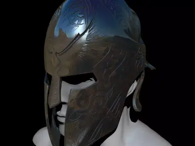 Elite Guardian Helmet Sculpt 3D model