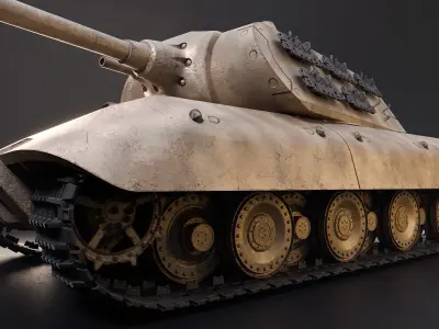 Panzer E100 - WW2 German Heavy Tank Low-poly 3D model