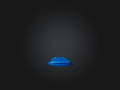 Sleeping Bag Cover Low-poly 3D model