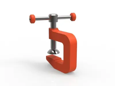 Grampo metal clamp Free 3D model