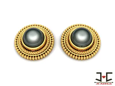 0230 - Antique Earring for Women - JCADHub 3D print model