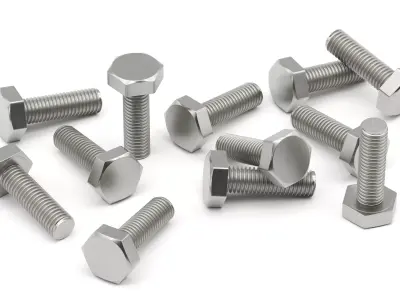 Hexagon Head Screw 3D model