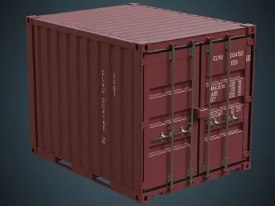 Cargo Container 5A Low-poly 3D model