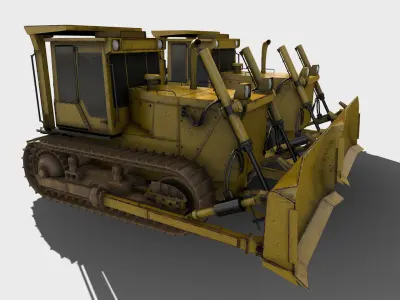 Bulldozer - Bulldozers Low-poly 3D model