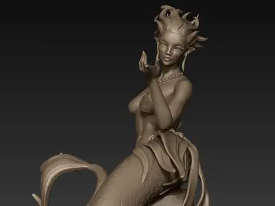 Mermaid Zbrush Sculpt 3D model