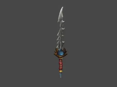 Zeloeman Sword A 27 Low-poly 3D model