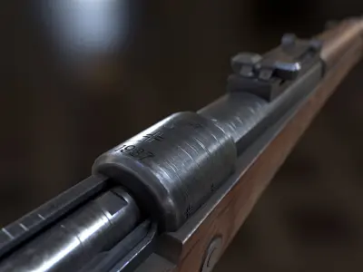 karabiner 98k Low-poly 3D model buy