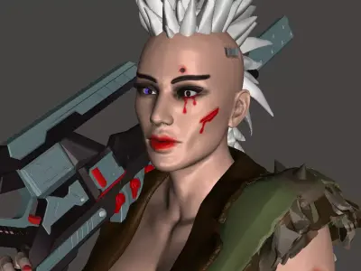 Sci-Fi  Worrior 3D print model