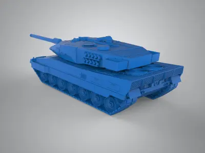 Leopard 2A7 main battle tank 3D print model