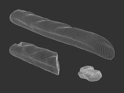  French Baguettes Bread Food Model  buy