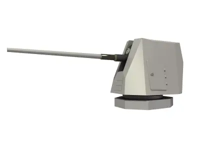 MK 45 Mod 4 5 inch Gun 3D model