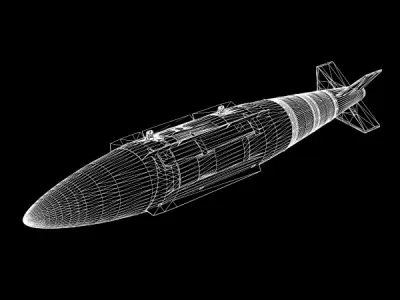 GBU-31 Mk 84 JDAM Bomb 3D model