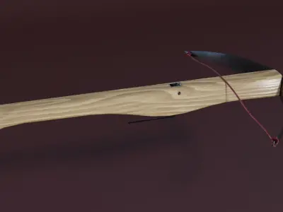 Medieval crossbow Low-poly 3D model buy