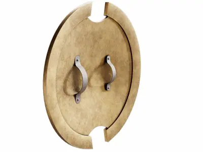 Bronze shield Free 3D model