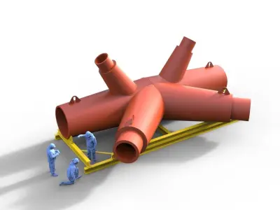 Cargo Knot with figures STL 3D data  3D print model