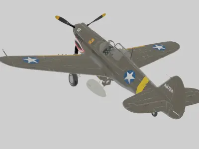 Early War Fully Rigged Historical War Asset Game Animation   3D model