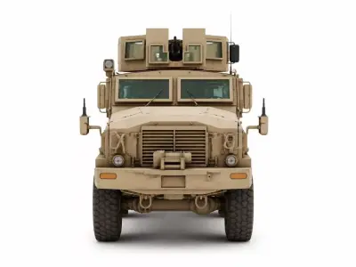 6x6 MRAP Tactical Armored Vehicle 3D model
