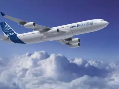 airbus a340-300 3D model purchase
