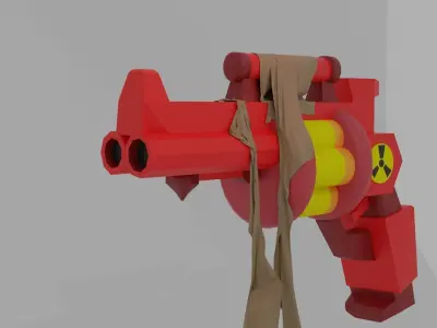 Gun3d toy gun Free low-poly 3D model
