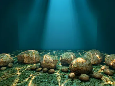 3D stone rock 3D model