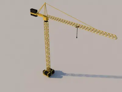 Crane construction 3D model