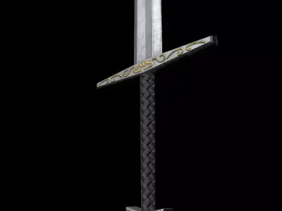 Sword Low Poly Free low-poly 3D model purchase