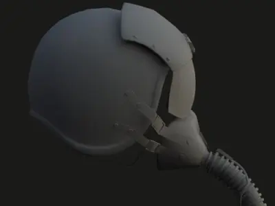 Pilot helmet 3D model buy