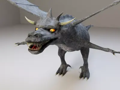 Dragon 3D model 8