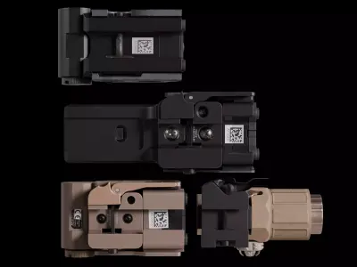 Optical Sight Pack Low-poly 3D model