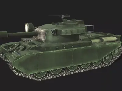 Tank Centurion Mk Low-poly 3D model
