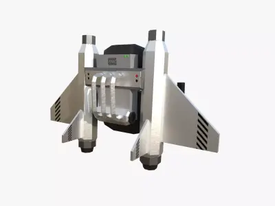Jetpack Low Poly C05 - SciFi Character Design Low-poly 3D model