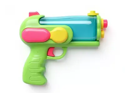 Bright Water Squirt Gun 3D Model Low-poly 3D model