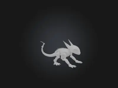 RoboLizard Model Low-poly 3D model