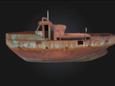 Rusty Vessel  Silent Strength Lost to Time 3D model