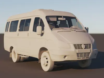Gazelle 2705 Commuter Taxi 3D model