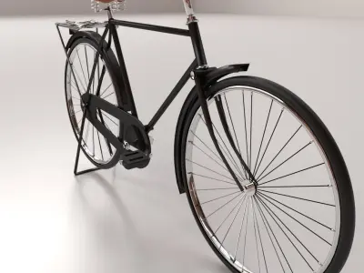 Bicycle vintage 3D model purchase