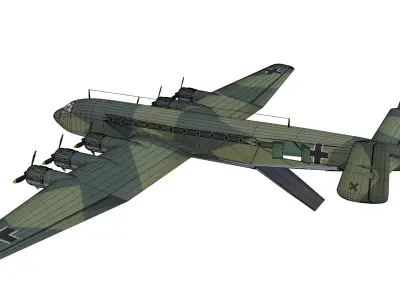 Junkers Ju 390 Low-poly 3D model purchase