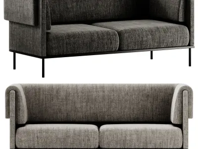 Adrenalina Ombra 2 seater Sofa 3D model