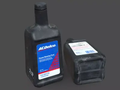 Power Steering Fluid Bottle 3D model