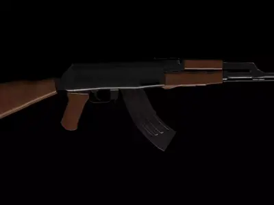 Ak - 47 High Poly Free 3D model