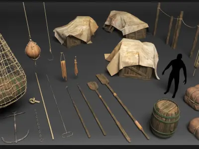 Medieval Collection  3D part 2 3D model